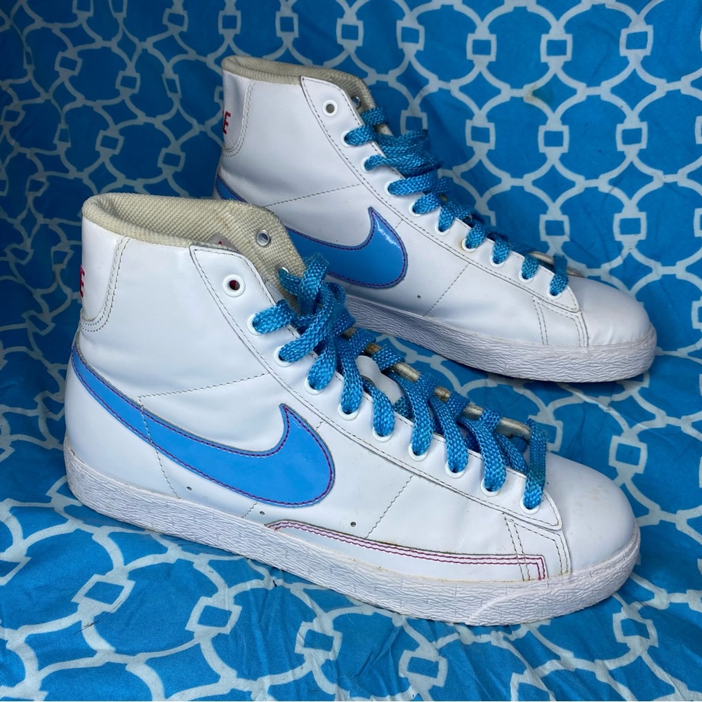Nike Women’s size 10 Blazer high top Carolina blue unc white hi wmns sneakers og